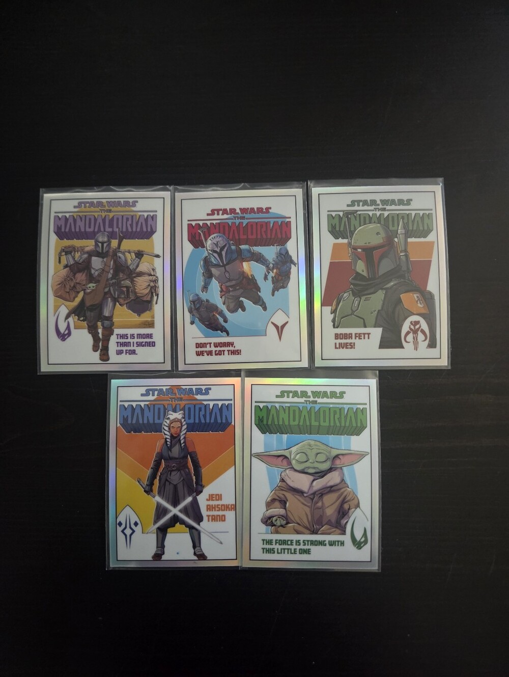 Topps Star Wars The Mandalorian Comic Book Artwork Card Set Complete